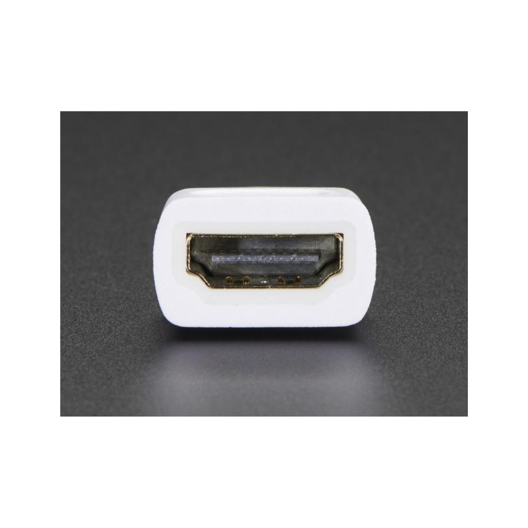 Raspberry Pi Official Mini HDMI C/M to Standard HDMI A/F Cable 10CM White