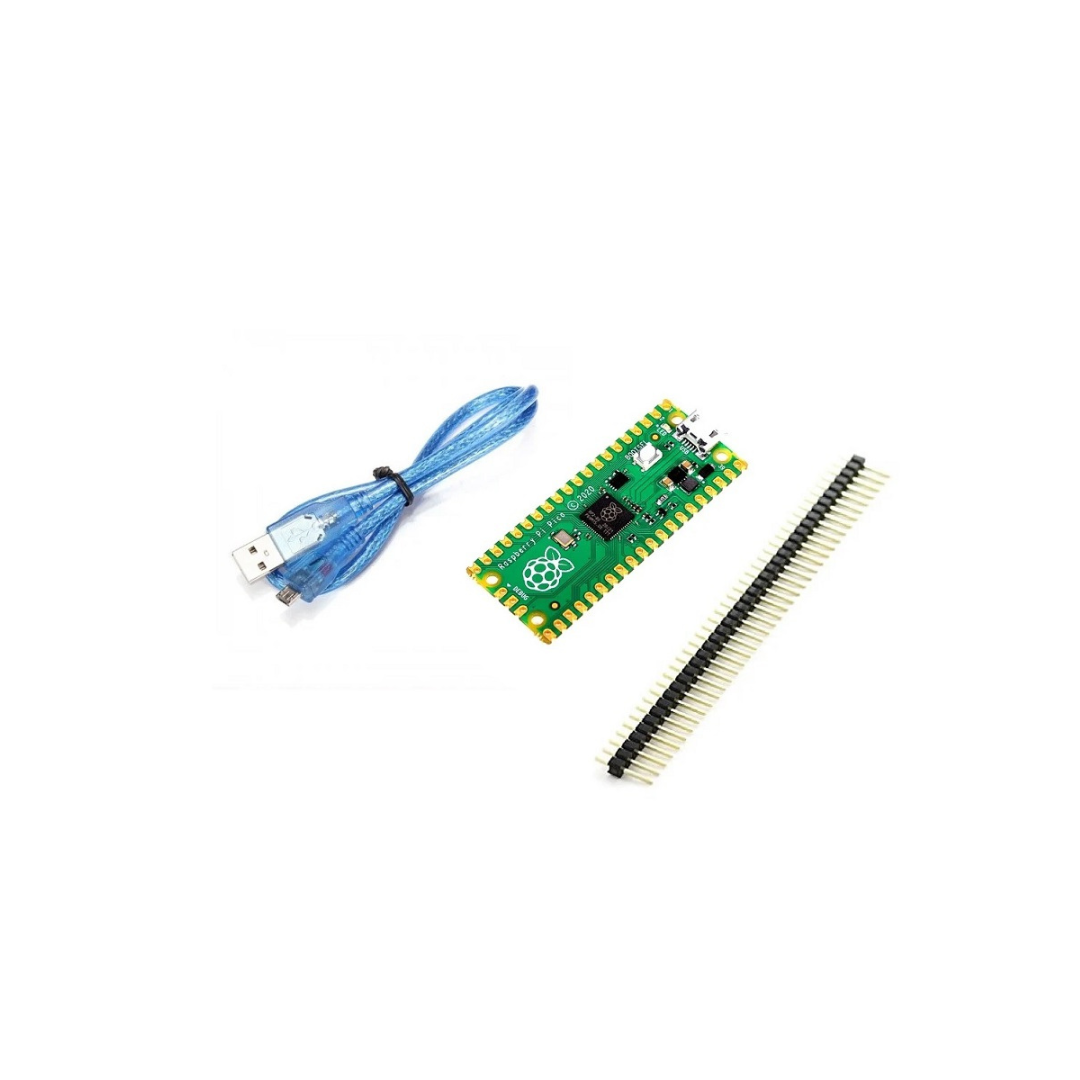 Raspberry PI Pico with Headers and Micro USB Cable