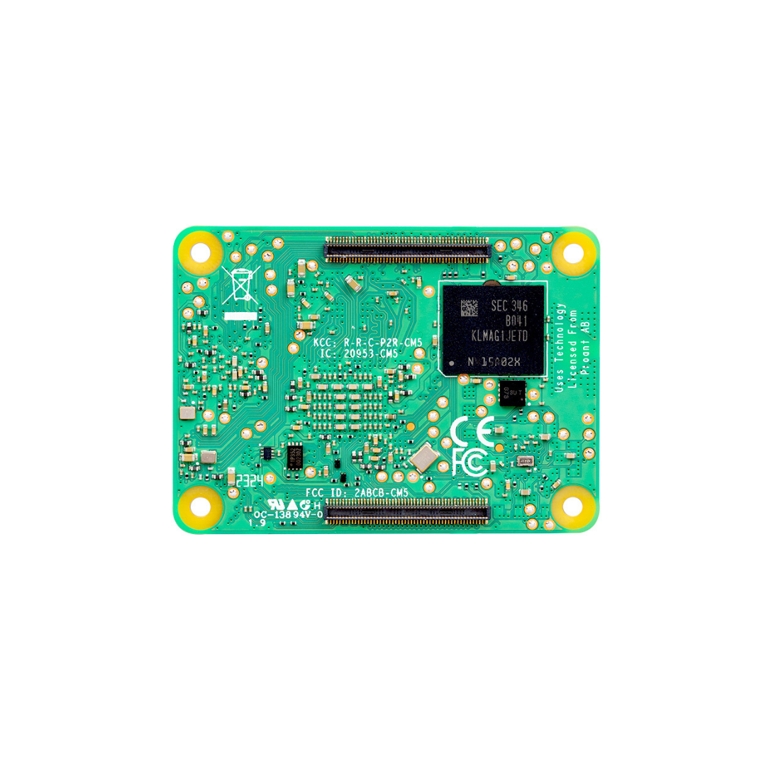 Raspberry Pi Compute Module 5- 2GB RAM, 32GB eMMC, 2.4/5.0GHz Wi-Fi & Bluetooth 5.0 (CM5102032)