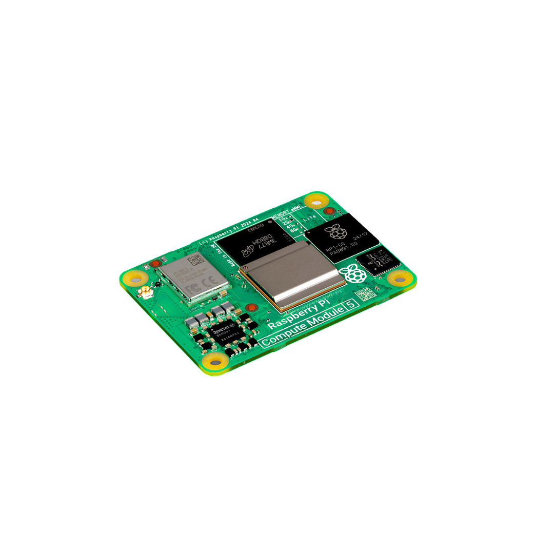 Raspberry Pi Compute Module 5- 2GB RAM, 16GB eMMC, 2.4/5.0GHz Wi-Fi & Bluetooth 5.0 (CM5102016)