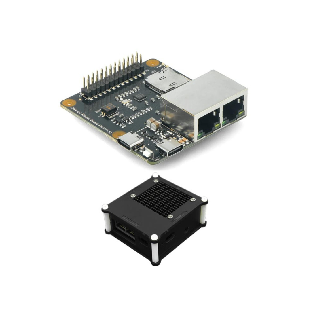 IoT Router Carrier Board Mini with Acrylic Case for Raspberry Pi Compute Module 4