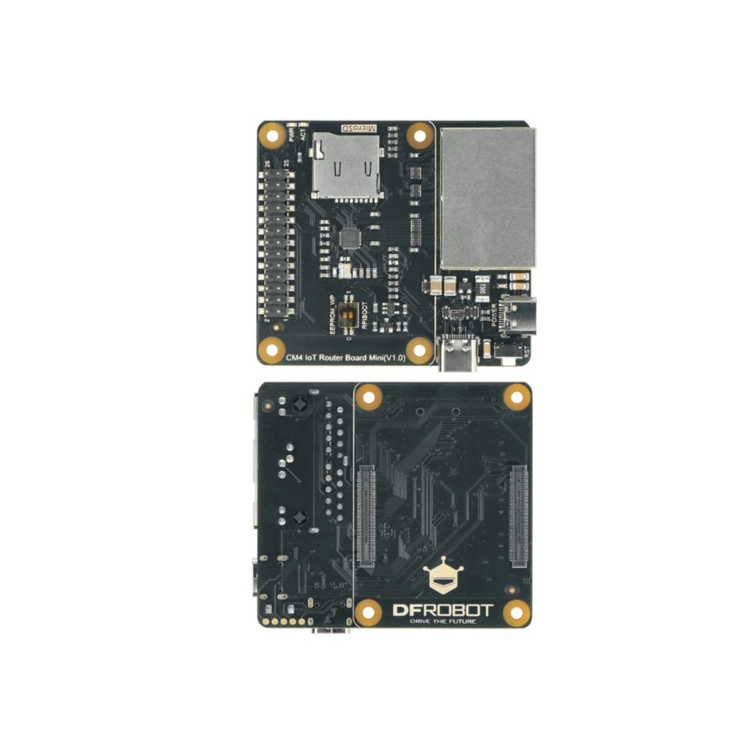 IoT Router Carrier Board Mini with Acrylic Case for Raspberry Pi Compute Module 4