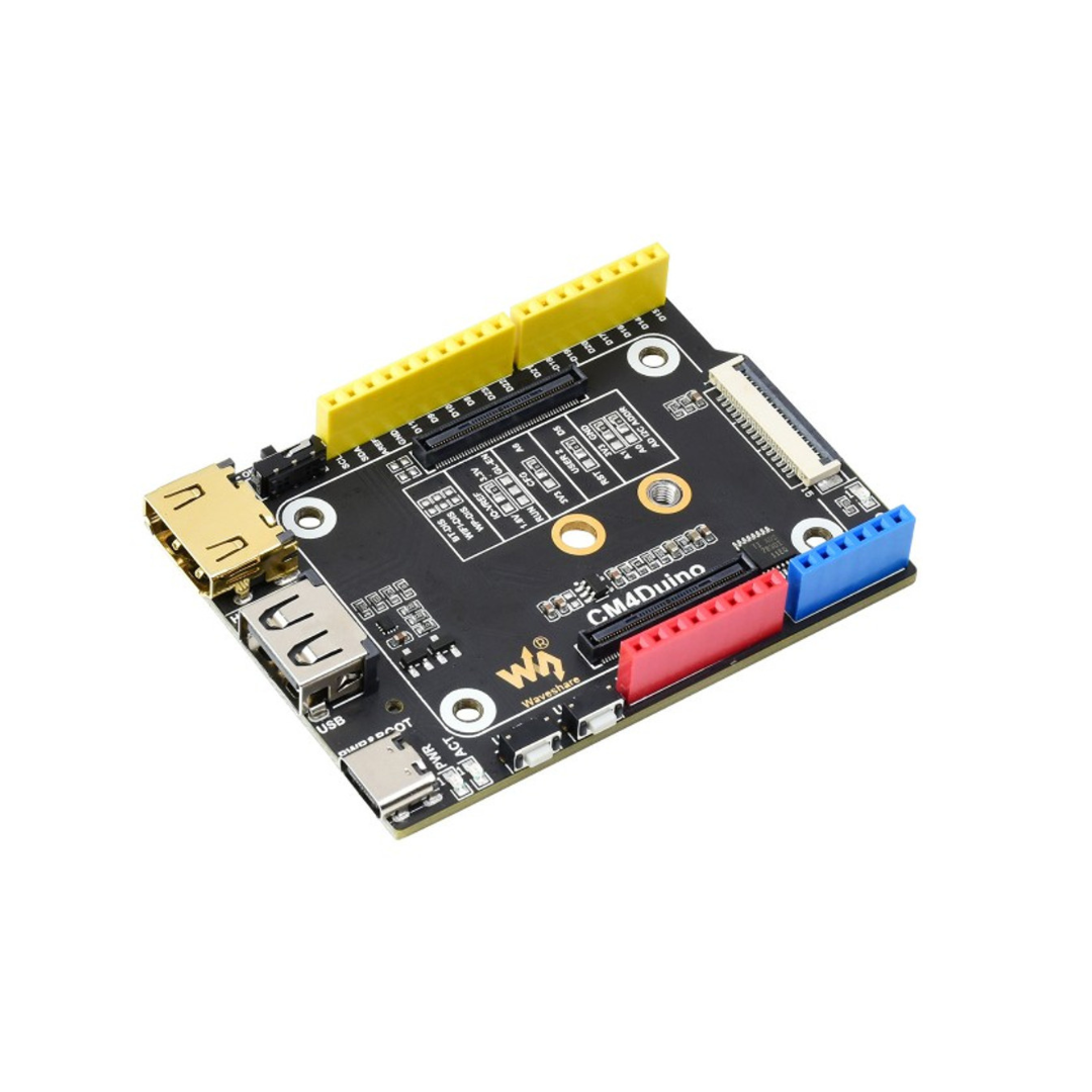 Arduino Compatible Base Board For Raspberry Pi Compute Module 4, HDMI, USB, M.2 Slot