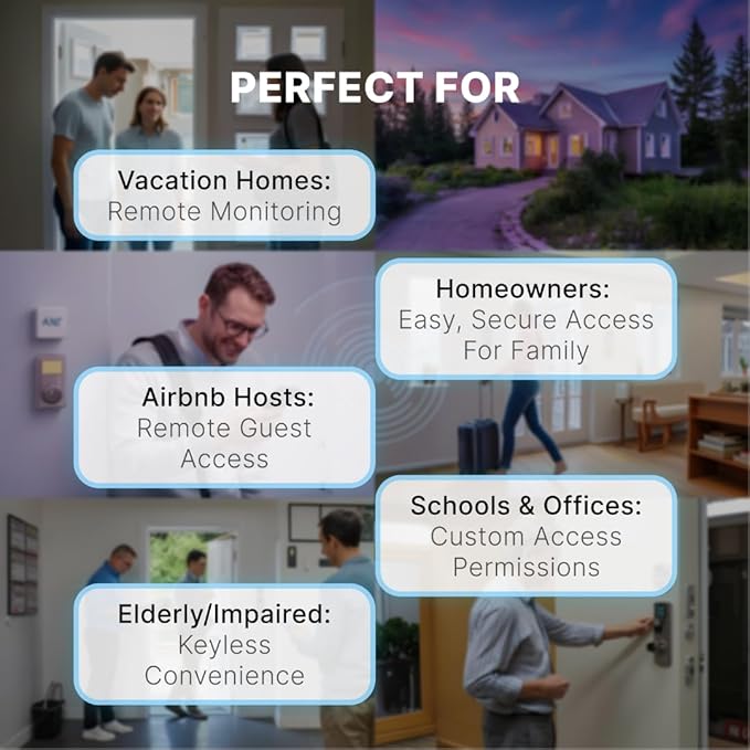 Smart Door Lock Controller with Adapter | Wireless Remote Automation | Compatible with Smart Locks & Home Automation Systems