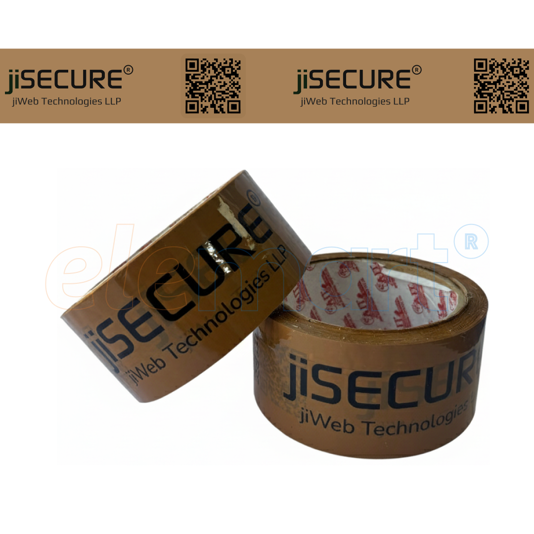 jiSecure Heavy-Duty Grey Packing Tape – 1 Roll | Strong Adhesive Tape for Packaging & Shipping