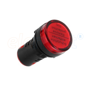 Red 22mm LED Power Pilot Signal Light Indicator (AC/DC 12V, AD16-22DS)