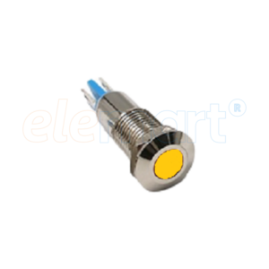 Yellow 10-24V 8mm LED Metal Indicator Light