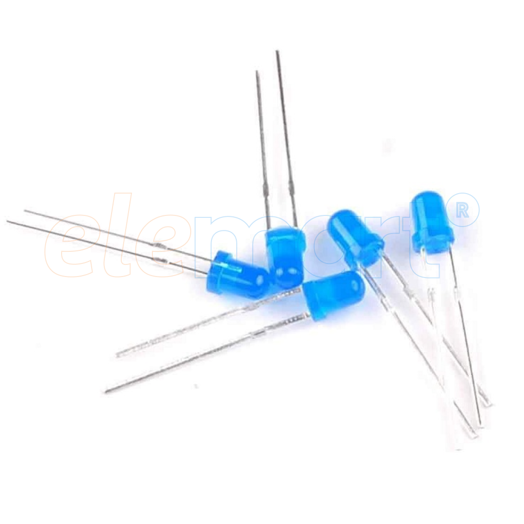 3mm round DIP LED Blue in Blue