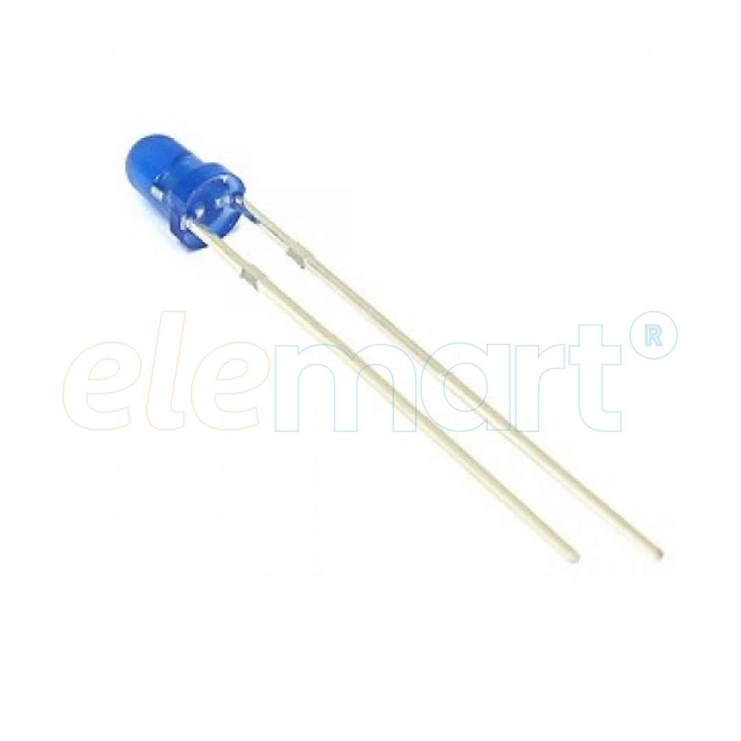 3mm round DIP LED Blue in Blue