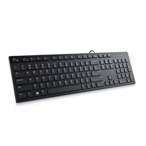 Dell KB216 Wired Multimedia Keyboard – Full-Size, USB Interface, Spill-Resistant, Chiclet Keys, Hot Keys (Volume, Mute, Play/Pause, Backward, Forward)