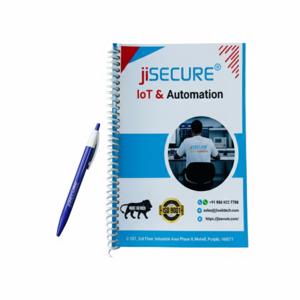 jiSECURE Heavy Duty Spiral Notepad with Free Pen – 120 Blank Pages, 140 GSM Paper, Kraft Cover – Ideal for Writing, Journaling, Sketching, Office/School Use