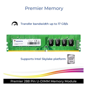 ADATA AD4U2400J4G17-R 4GB DDR4 U-DIMM Desktop RAM, 2400MHz Speed