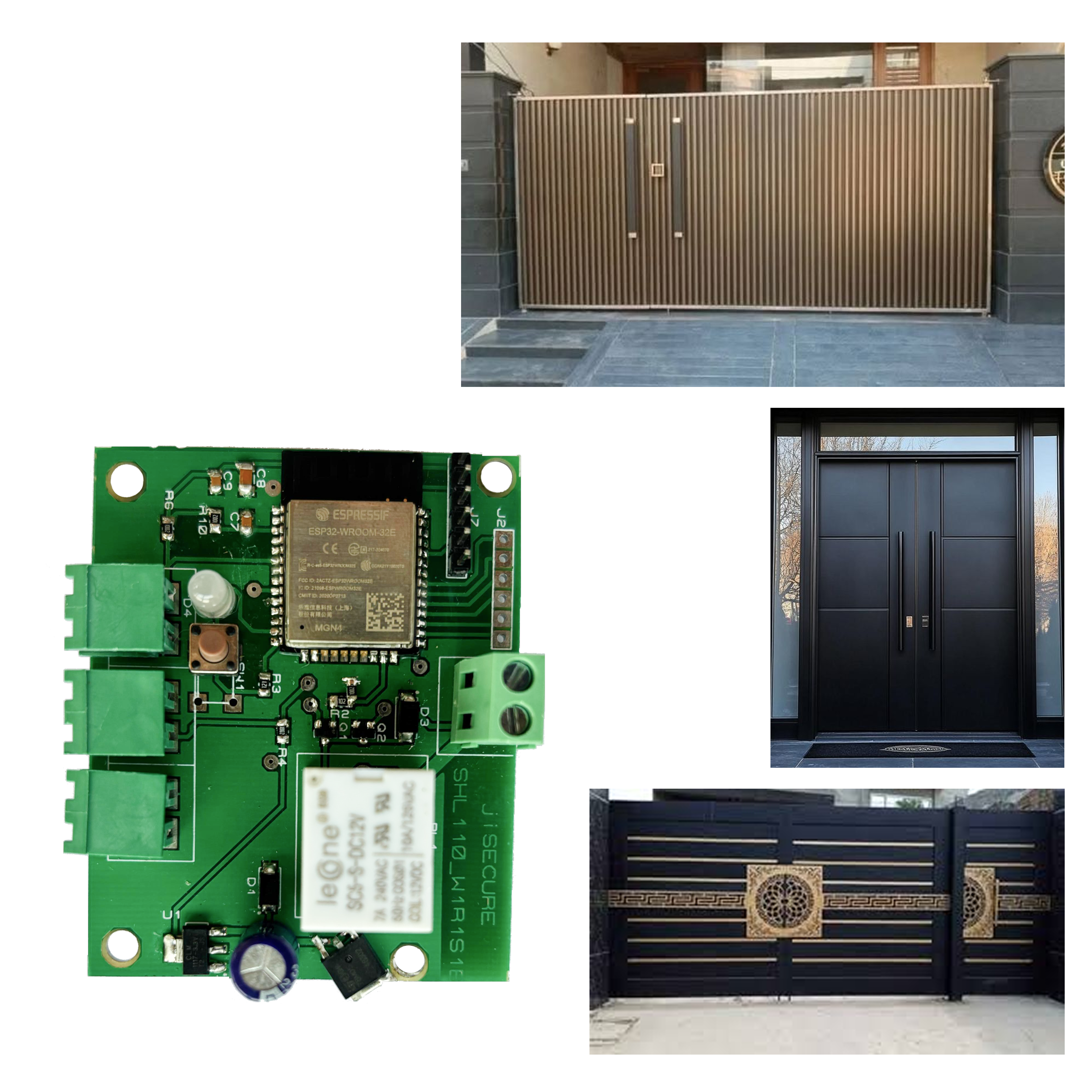 Smart Wireless Door Lock Controller with Momentary Relay (1s) | WiFi & BLE Enabled PCB for Home Automation | DIY Smart Door Solution | Android & iOS Compatible