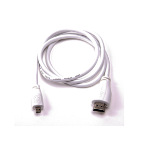 Official Micro-HDMI (Male) to Standard HDMI (Male) Cable for Raspberry Pi