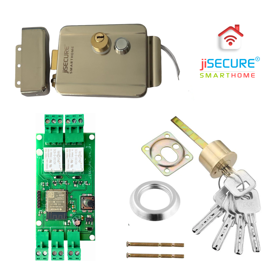 jiSECURE Main Gate Smart Door Lock | WiFi & Bluetooth Controller | Mobile App & Remote Access