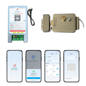 jiSECURE Smart Lock Controller with Electronic Lock | App & Manual Control