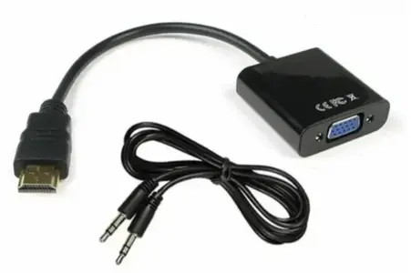 HDMI Male to VGA Female Video Converter with Audio Interface