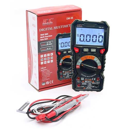 Hazari HTC Dm 98 Auto Range Digital Battery Powered Multimeter True RMS