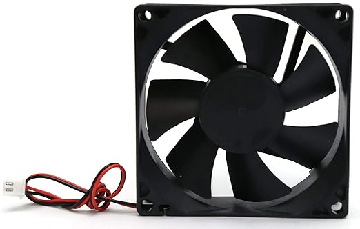Electronicspices DC 12V Cooling Fan for PC Case CPU Cooler Radiator WITH (JST CONNECTOR)