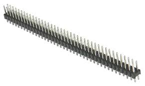 2x40 Pin 2.54 mm Pitch Male Berg Strip Straight Double Row Header Connector
