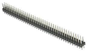 2x40 Pin 2.54 mm Pitch Male Berg Strip Straight Double Row Header Connector