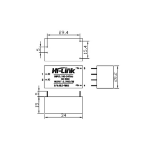Hi-Link HLK-PM12 12V 3W AC-DC Power Supply Module