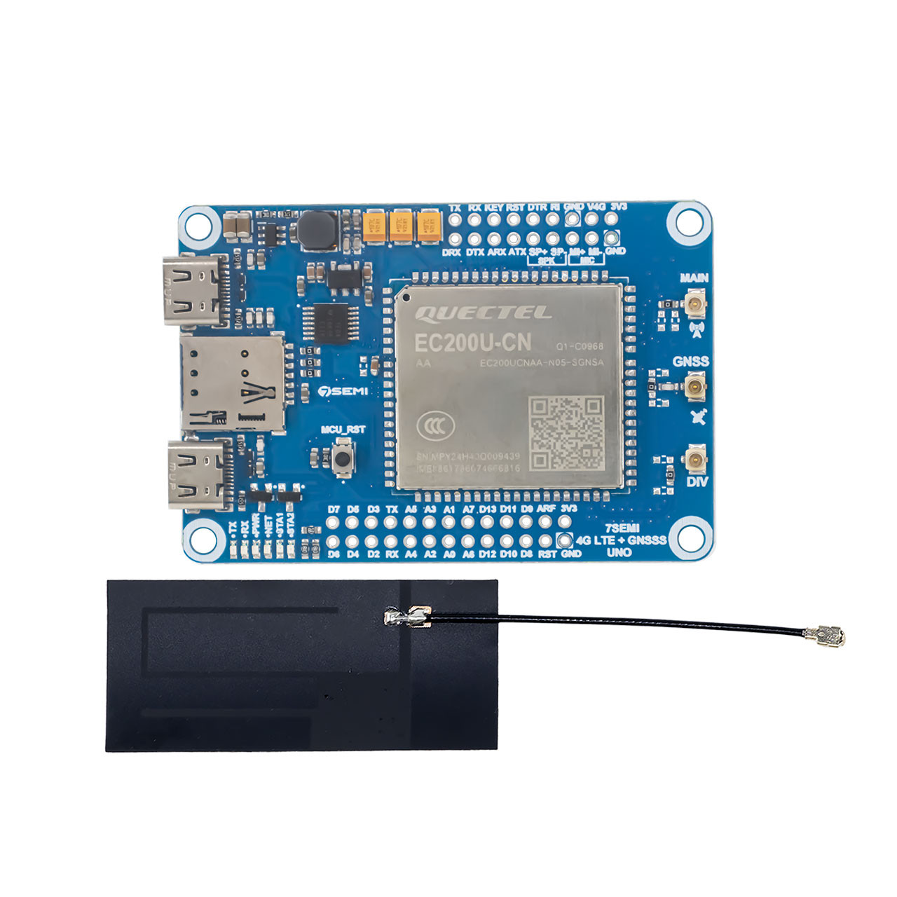 ESP32-S3 with EC200U 4G LTE Cat-1 WiFi Bluetooth GNSS IoT Smart Modem Development Board