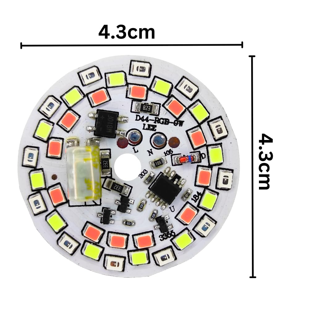 UNIVERSAL HU (5 Pack of 7 in 1 DOB Multicolor LED Light for Home Decor