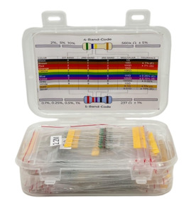AVS Components 500 Pcs Assorted Resistors Kit, 50 Values