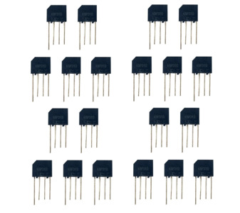 Wizzo KBP310 3 Amp 1000V Bridge Rectifier Diode Single Phase, 4 PIN, Throught Hole Bridge Rectifier