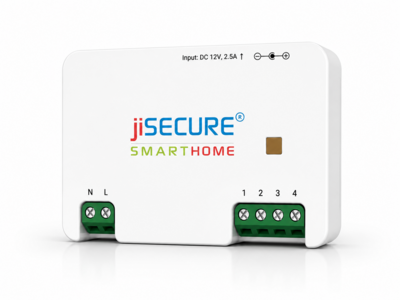 jiSECURE 4 Node Smart Switch | WiFi and Bluetooth Enabled Smart Home Controller