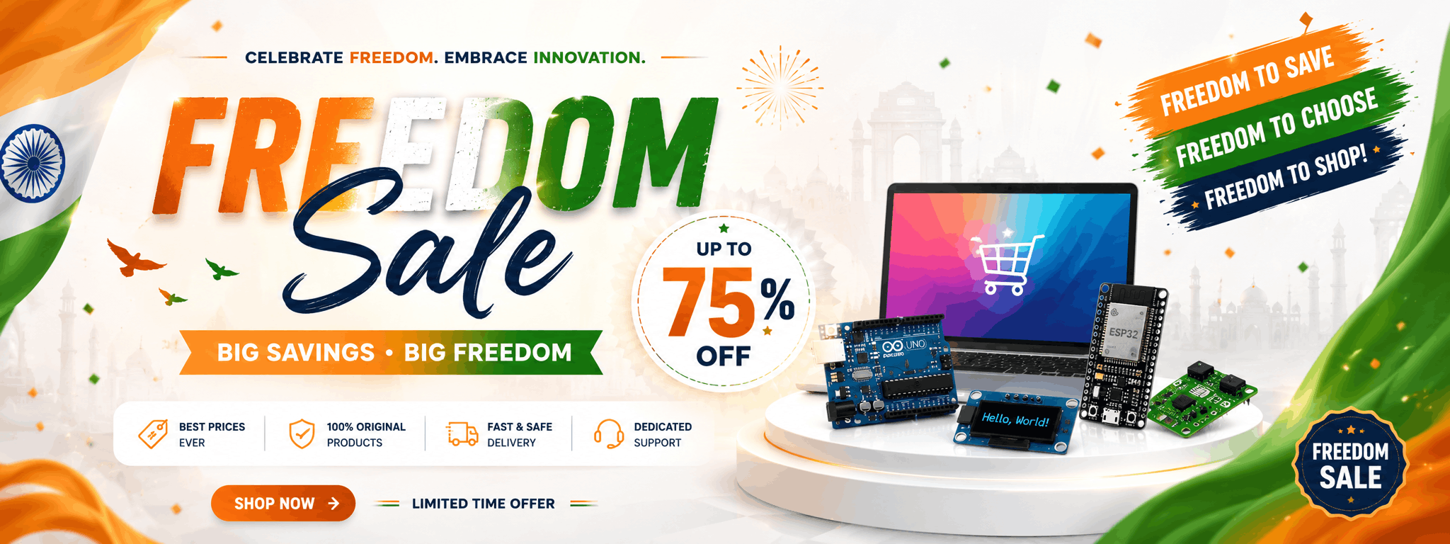 Mega Freedom Sale – Up to 75% OFF