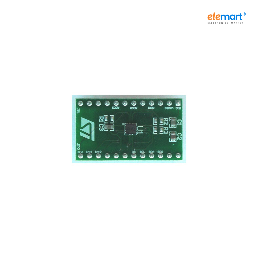 LIS3DH MEMS Adapter Board DIL 24 Socket 3 Axis Sensor Evaluation Board
