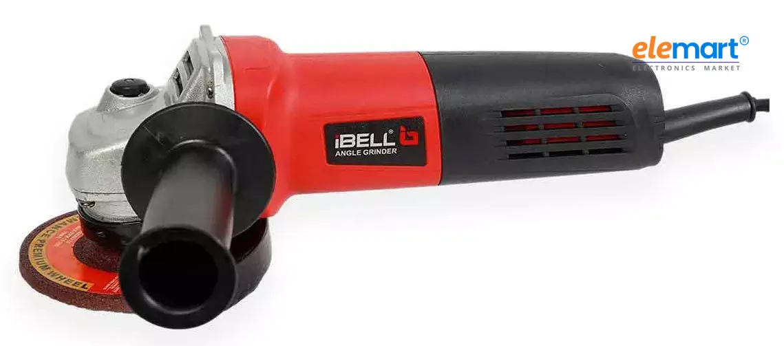 iBELL AG15-68 Angle Grinder, 680W, 115mm (4.5 Inch) Disc, 11000 RPM, Copper Armature, with Grinding Wheel & Guard