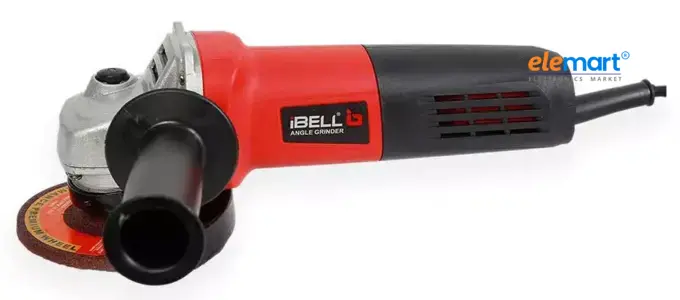 iBELL AG15-68 Angle Grinder, 680W, 115mm (4.5 Inch) Disc, 11000 RPM, Copper Armature, with Grinding Wheel & Guard