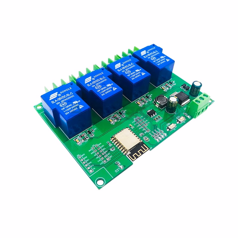 DC7-28/5V 30A ESP8266 WiFi 4 Channel Relay Module ESP-12F Development Board