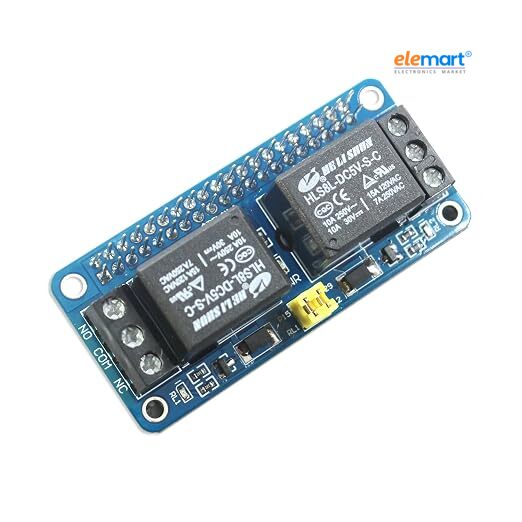 SB Components Zero Relay 2 Channel 5V Relay Shield for Raspberry Pi
