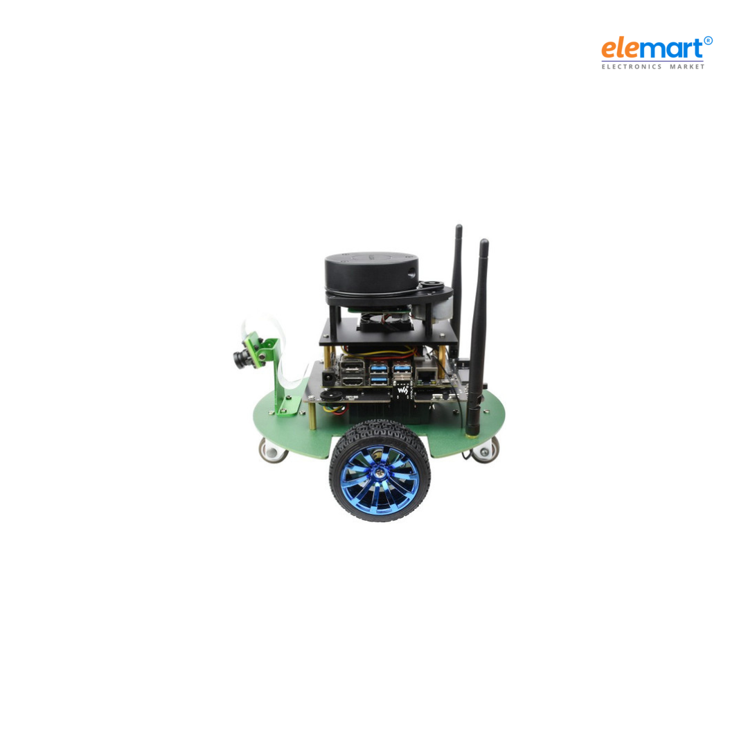  JetBot ROS AI Kit B, Dual Controllers AI Robot, Lidar Mapping, Vision Processing with Jetson Nano Dev Kit