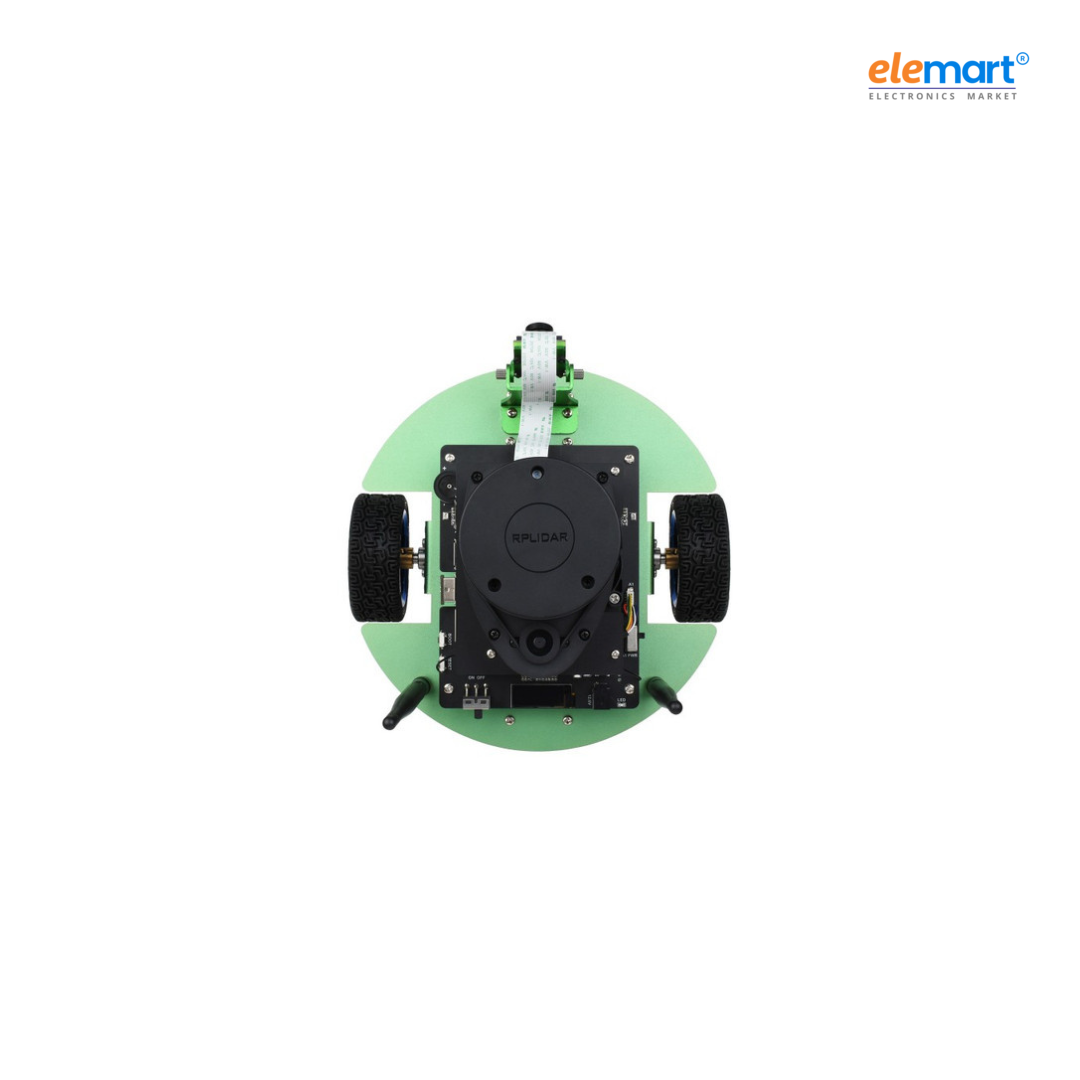  JetBot ROS AI Kit B, Dual Controllers AI Robot, Lidar Mapping, Vision Processing with Jetson Nano Dev Kit