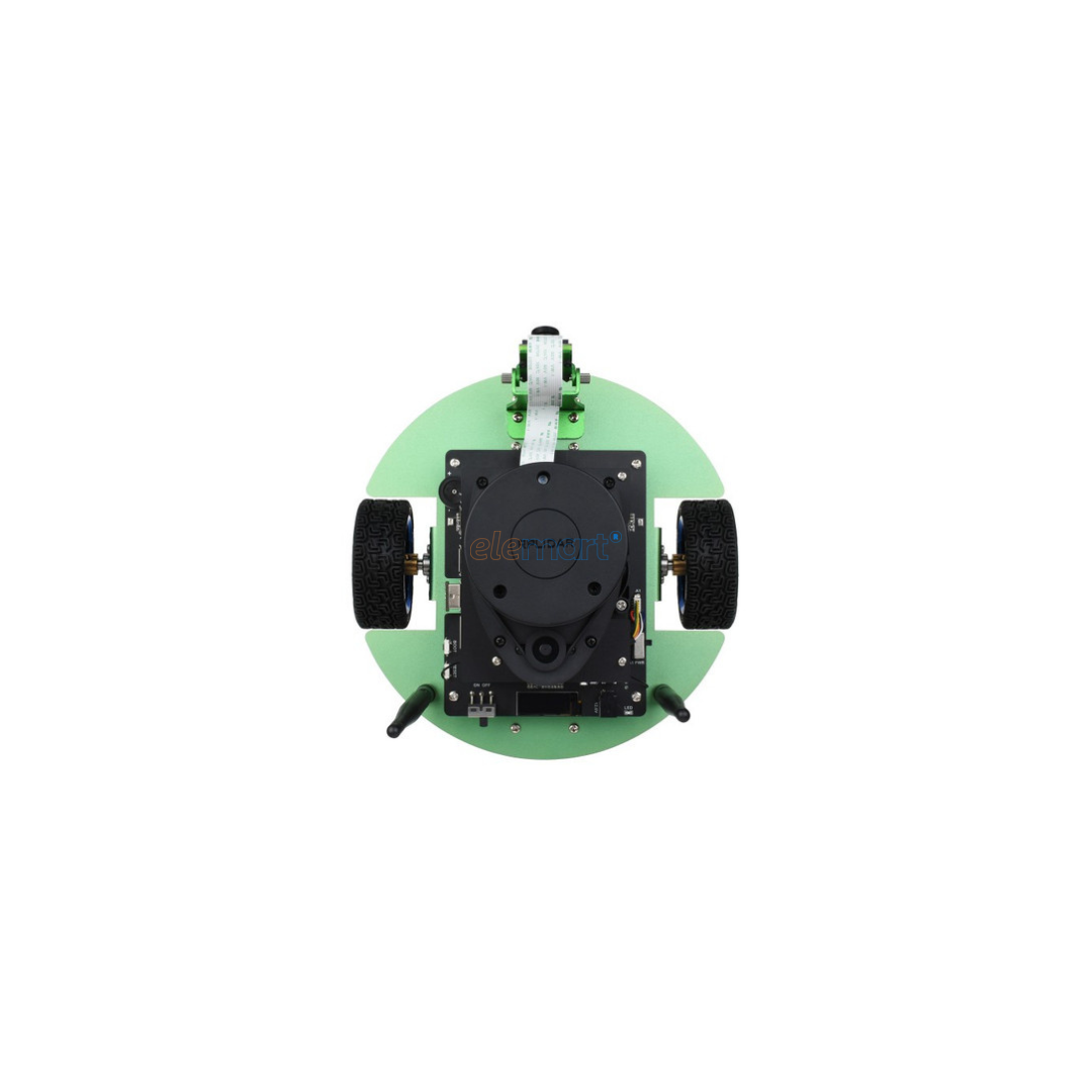  JetBot ROS AI Kit B, Dual Controllers AI Robot, Lidar Mapping, Vision Processing with Jetson Nano Dev Kit