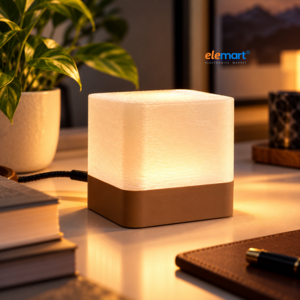 jiSECURE Smart Lamp with App Control, Multi-Color LED Mood Light, Decorative Night Lamp for Bedroom, Living Room and Office