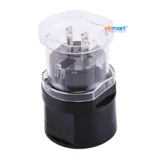 Universal Travel Adapter – All-in-One EU, AU, UK & US Plug Compatibility (Black)