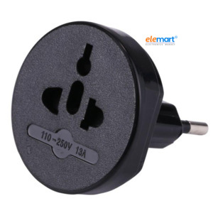Universal Travel Adapter – All-in-One EU, AU, UK & US Plug Compatibility (Black)