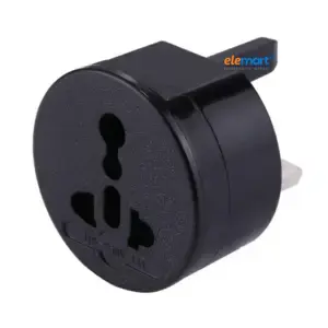 Universal Travel Adapter – All-in-One EU, AU, UK & US Plug Compatibility (Black)
