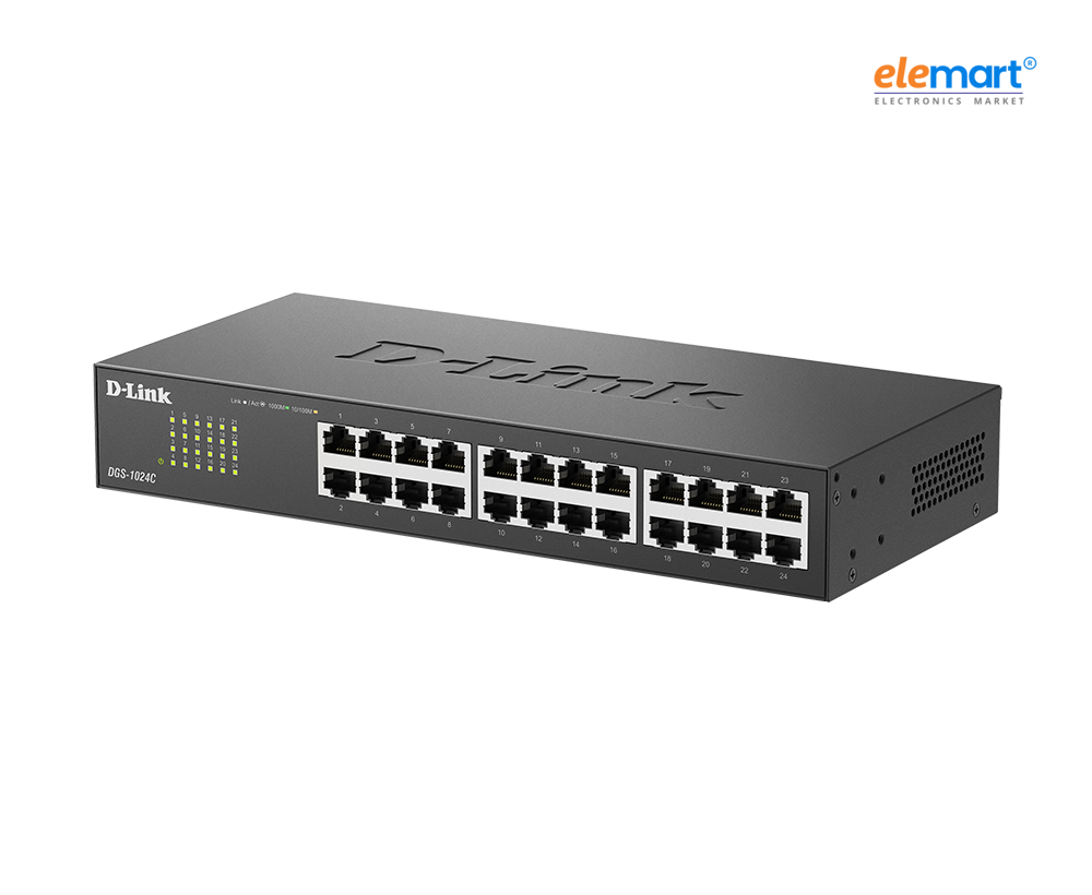 D-Link DGS-1024C 24-Port Gigabit Unmanaged Desktop/Rackmount Switch
