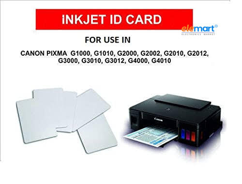 Yorker PVC ID Card Sheets (Pack of 25) – 400 GSM Thin Printable Cards for Canon PIXMA Inkjet Printers