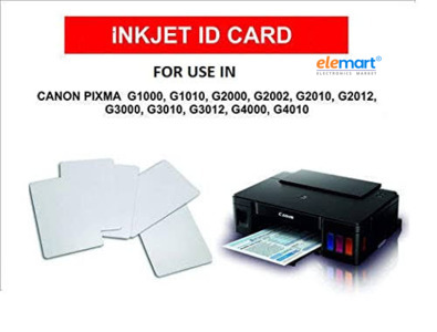 Yorker PVC ID Card Sheets (Pack of 25) – 400 GSM Thin Printable Cards for Canon PIXMA Inkjet Printers