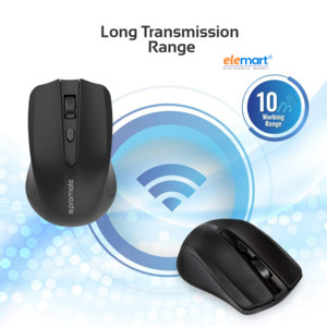 Promate Clix Ergonomic Wireless Optical Mouse
