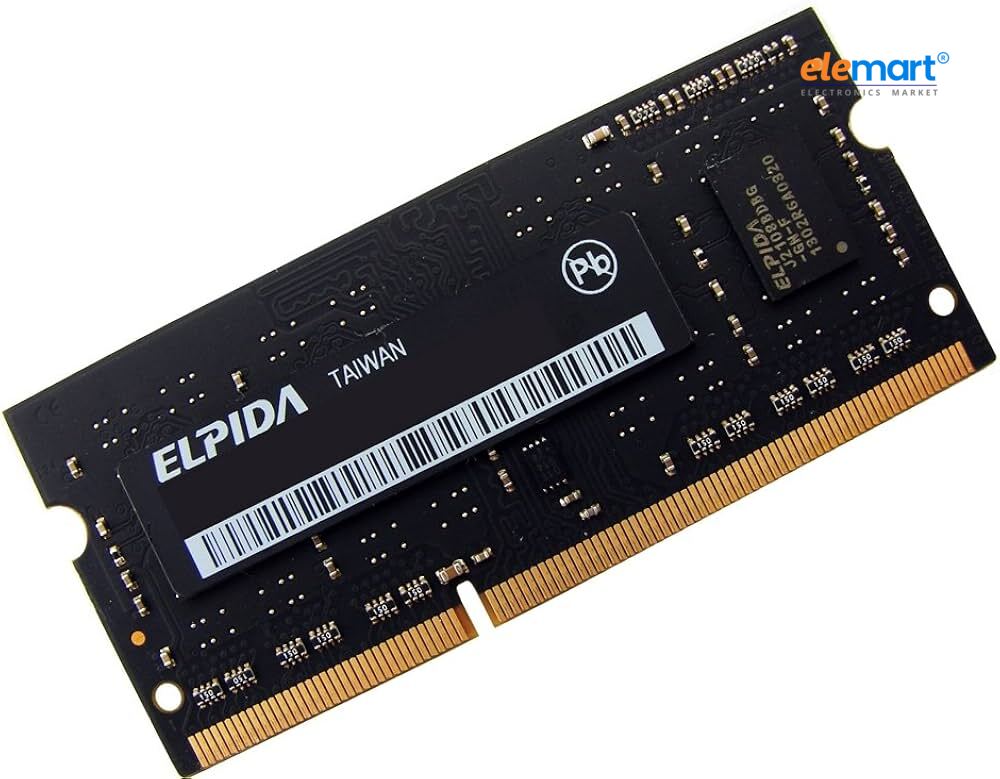 Elpida 2GB DDR3 Laptop RAM – PC3-12800S 1333MHz SO-DIMM Memory Module