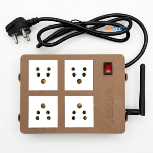 jiSECURE Smart Extension Board with Remote and  App Control, Smart WiFi Electrical Power Board